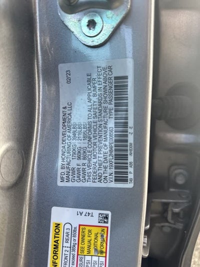 2023 Honda Civic Hatchback Sport