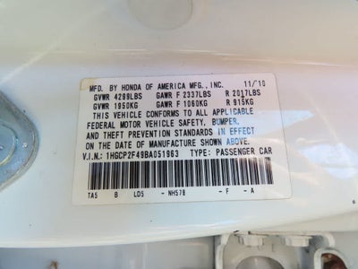 2011 Honda Accord LX-P