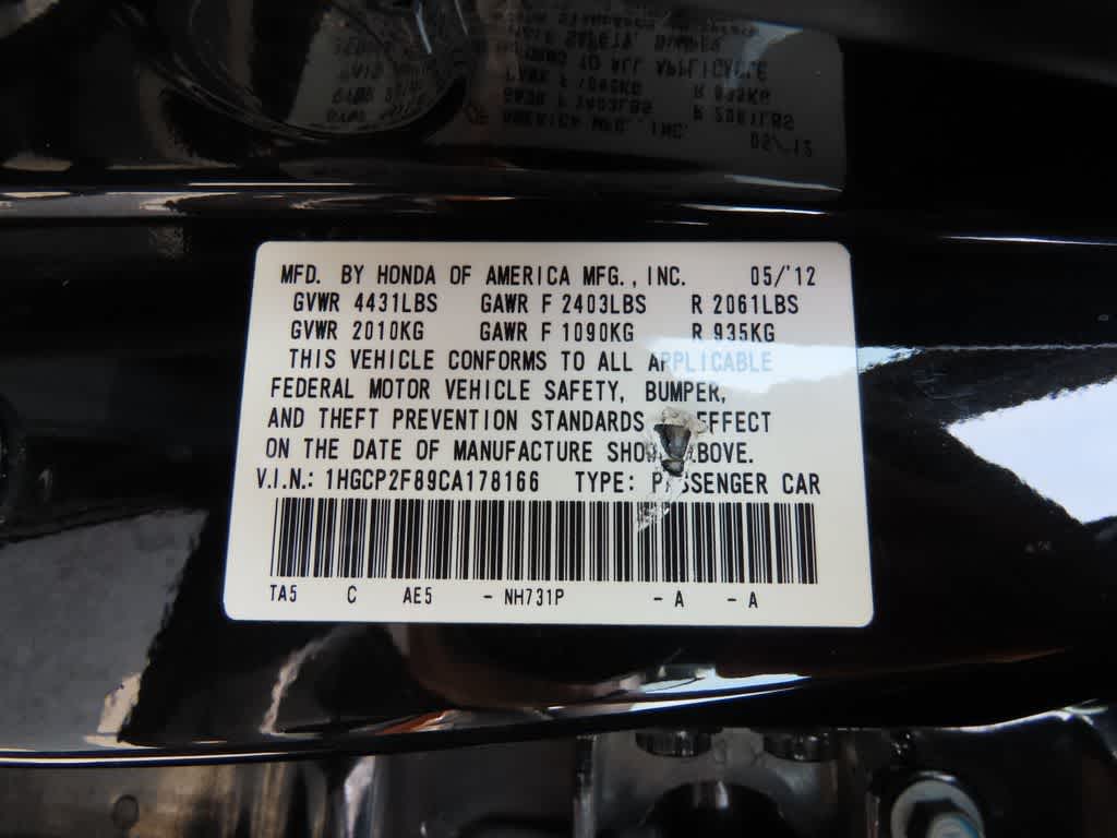 2012 Honda Accord Base