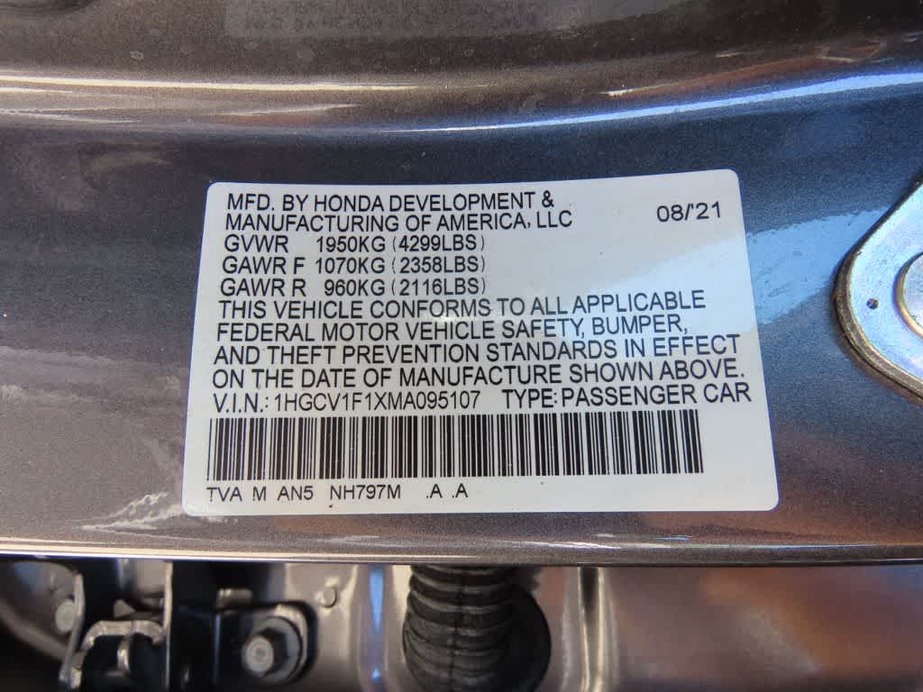 2021 Honda Accord Sedan LX