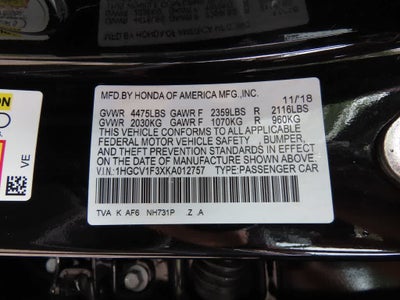 2019 Honda Accord Sedan Sport 1.5T