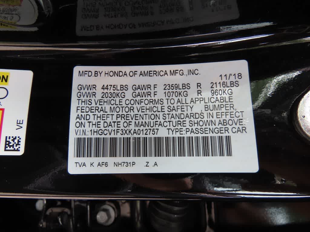 2019 Honda Accord Sedan Sport 1.5T