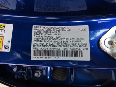 2022 Honda Accord Sport SE