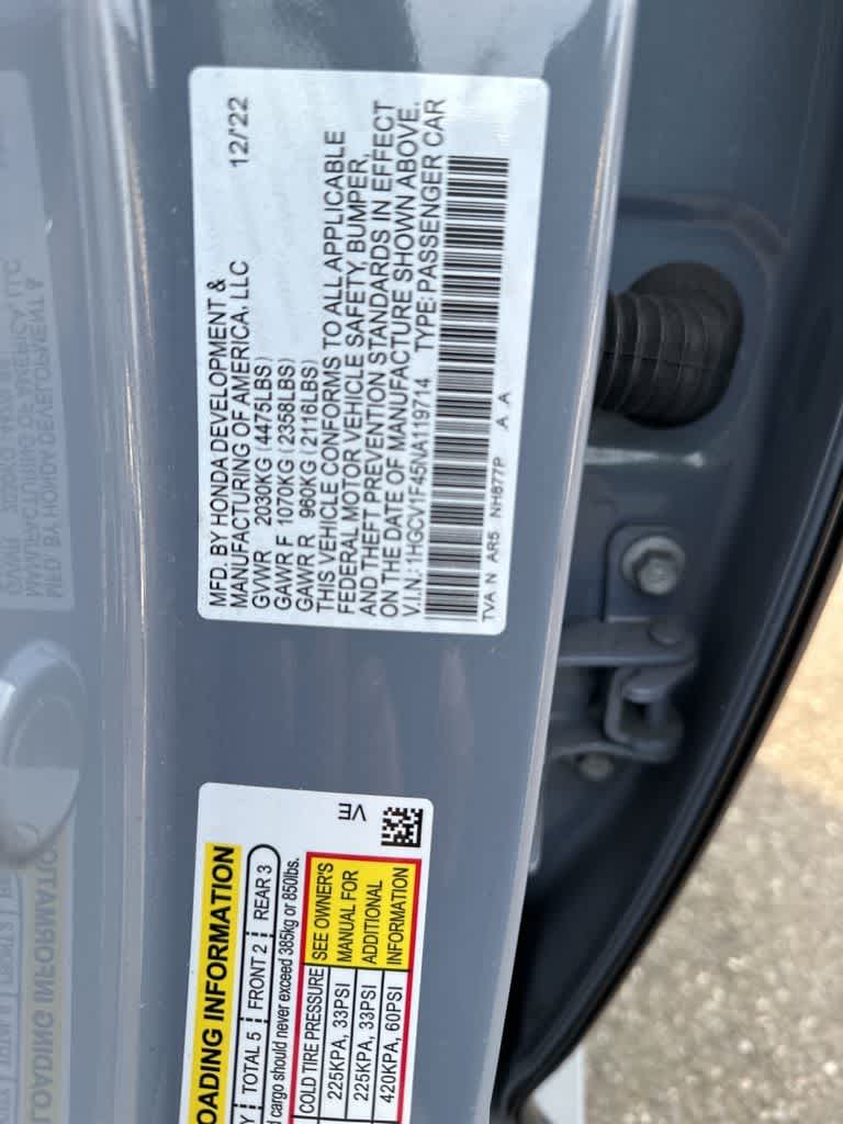 2022 Honda Accord Sport SE