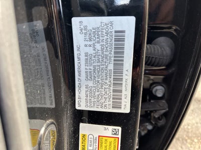 2018 Honda Accord Sedan Touring 1.5T