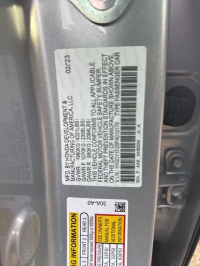 2023 Honda Accord LX