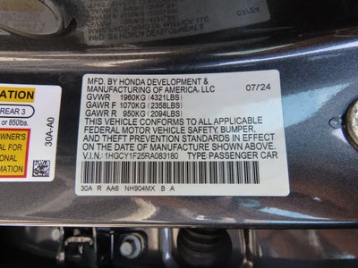 2024 Honda Accord LX