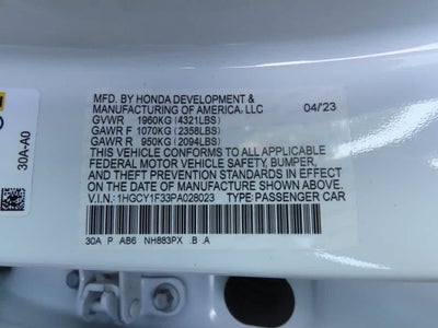 2023 Honda Accord Base
