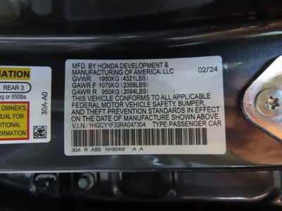 2024 Honda Accord EX