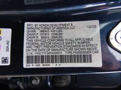 2024 Honda Accord EX