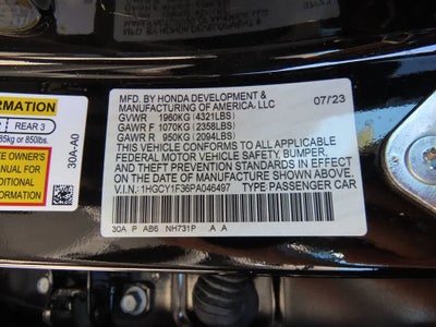 2023 Honda Accord Base