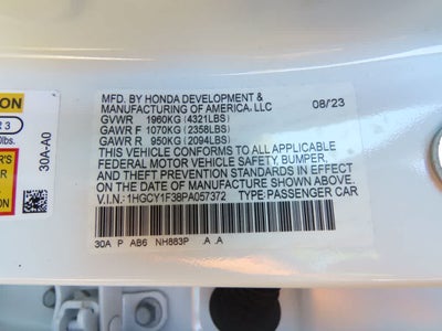 2023 Honda Accord EX
