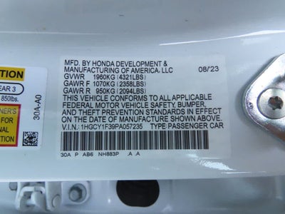 2023 Honda Accord EX