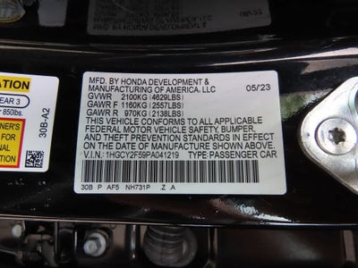 2023 Honda Accord Hybrid Base