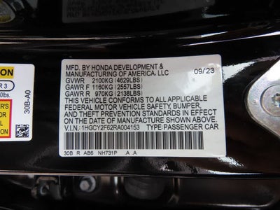 2024 Honda Accord Hybrid EX-L