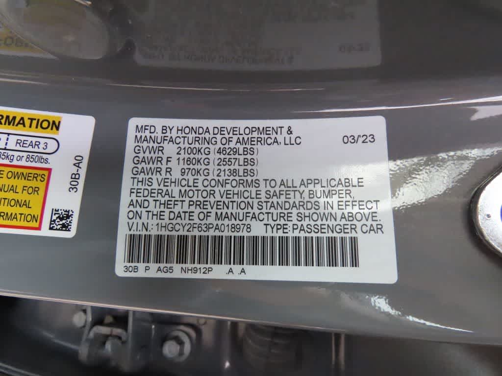 2023 Honda Accord Hybrid Base