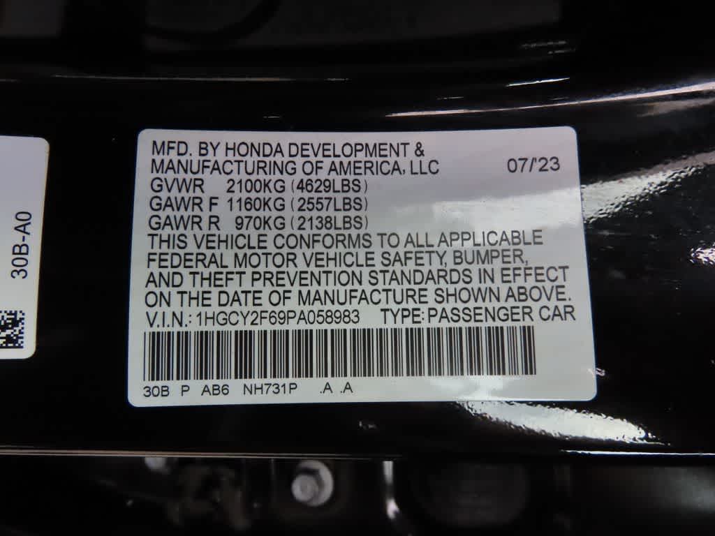 2023 Honda Accord Hybrid EX-L