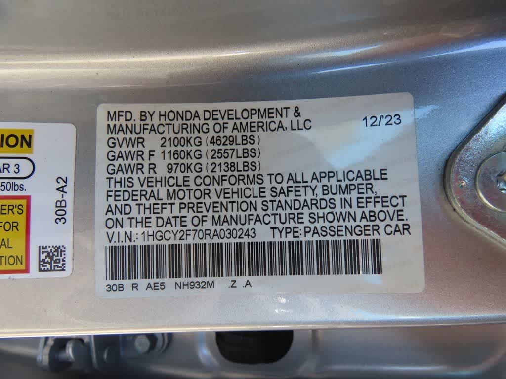 2024 Honda Accord Hybrid Sport-L