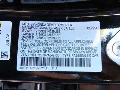 2023 Honda Accord Hybrid Base