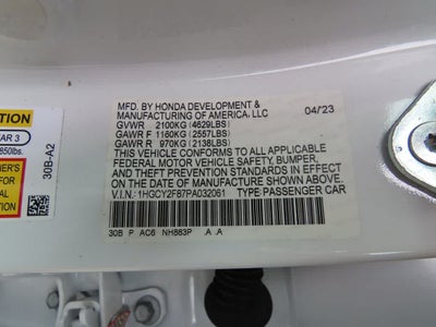 2023 Honda Accord Hybrid Base