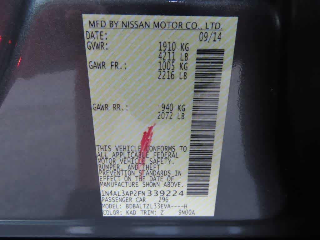 2015 Nissan Altima 2.5 SL