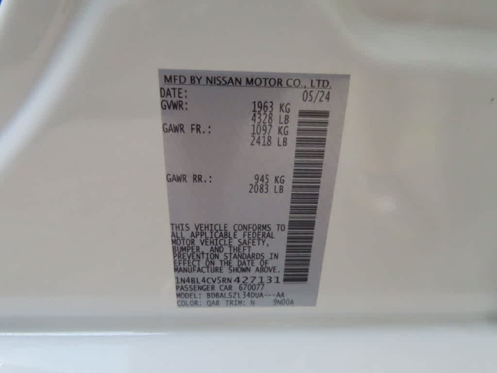2024 Nissan Altima 2.5 SR
