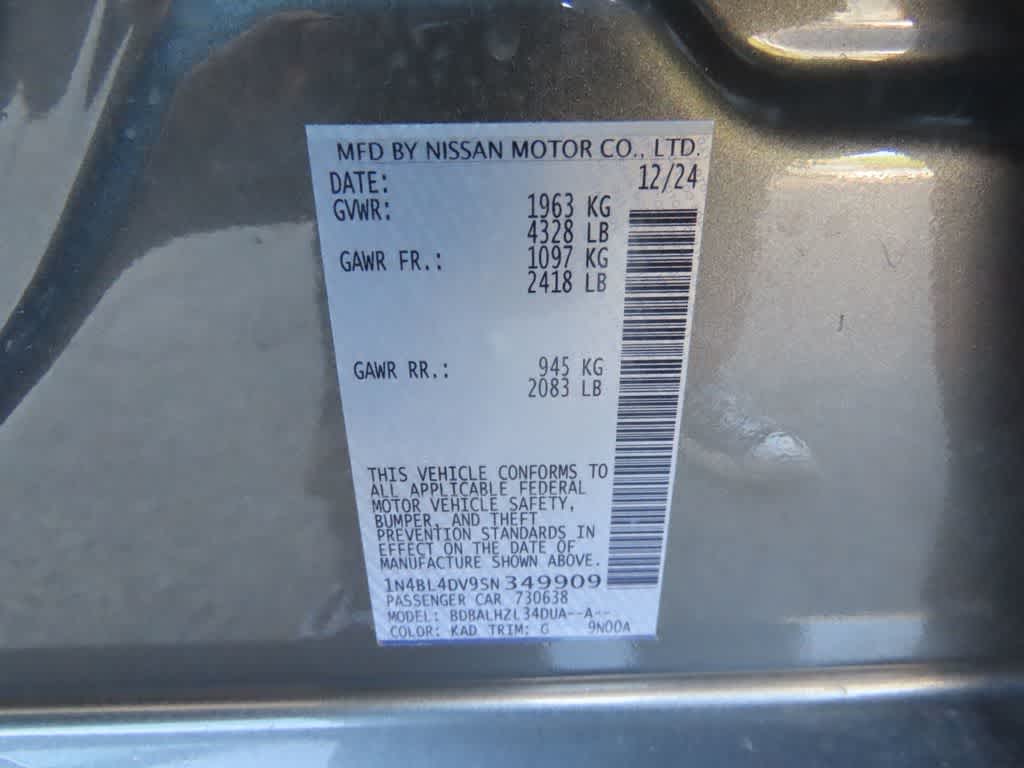 2025 Nissan Altima SV
