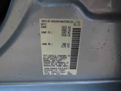 2023 Nissan Altima 2.5 SV