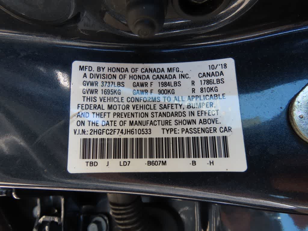 2018 Honda Civic Sedan EX