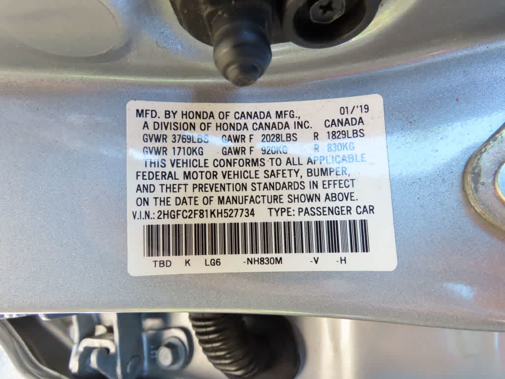 2019 Honda Civic Sedan Sport