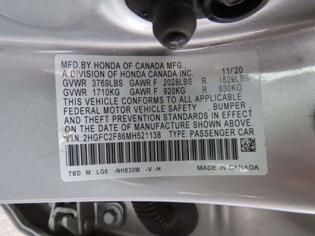 2021 Honda Civic Sedan Sport