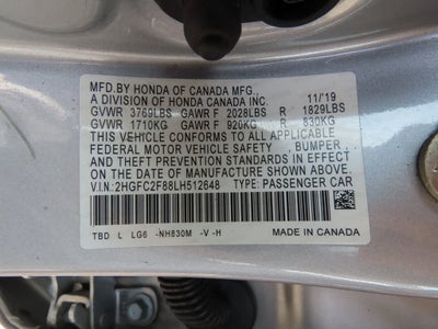 2020 Honda Civic Sport