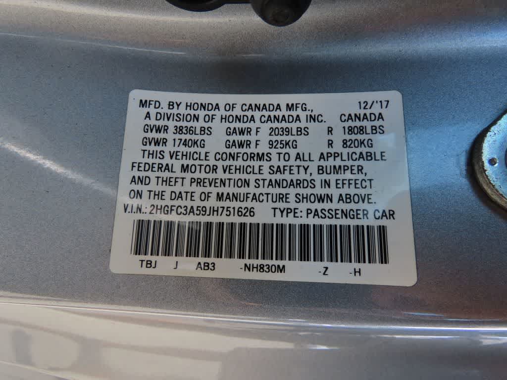 2018 Honda Civic Si 