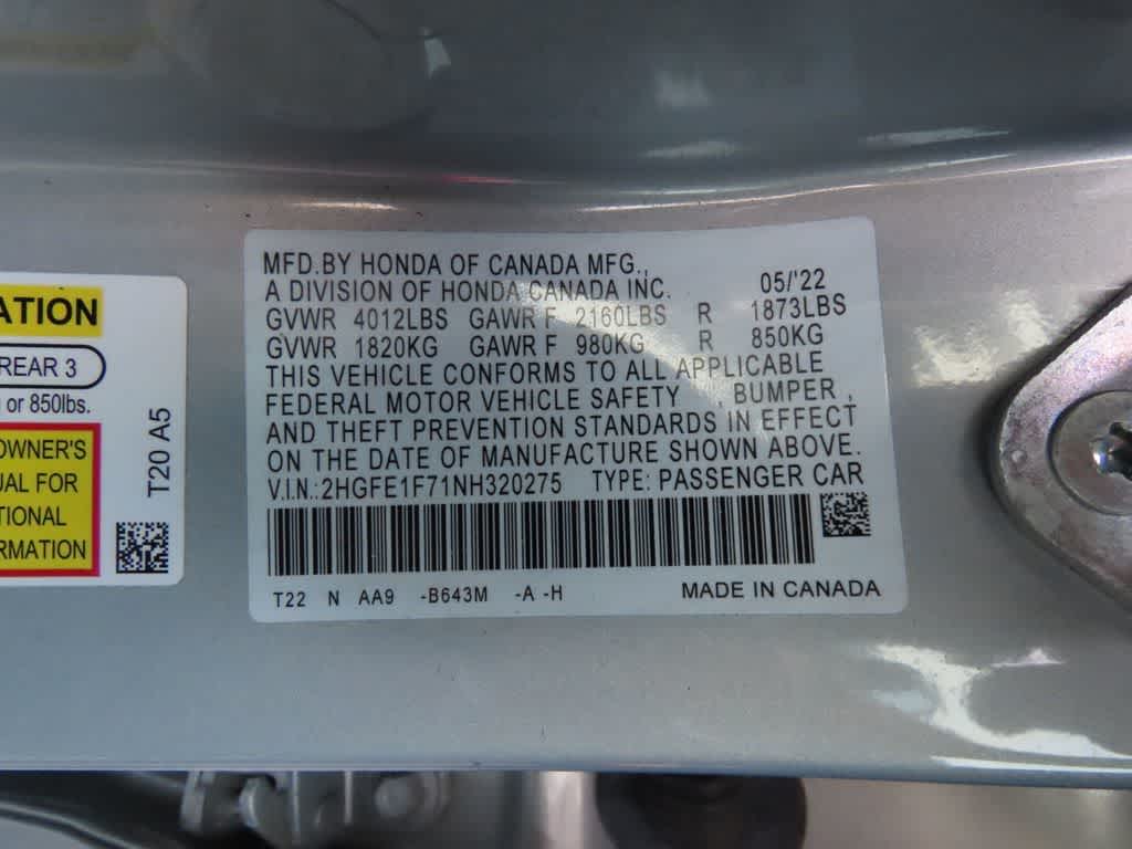2022 Honda Civic EX