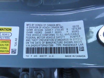 2023 Honda Civic EX