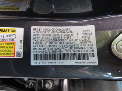 2025 Honda Civic LX