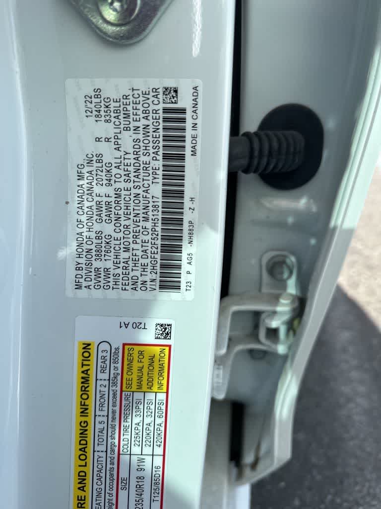 2023 Honda Civic Sport