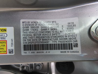 2026 Honda Civic Sport