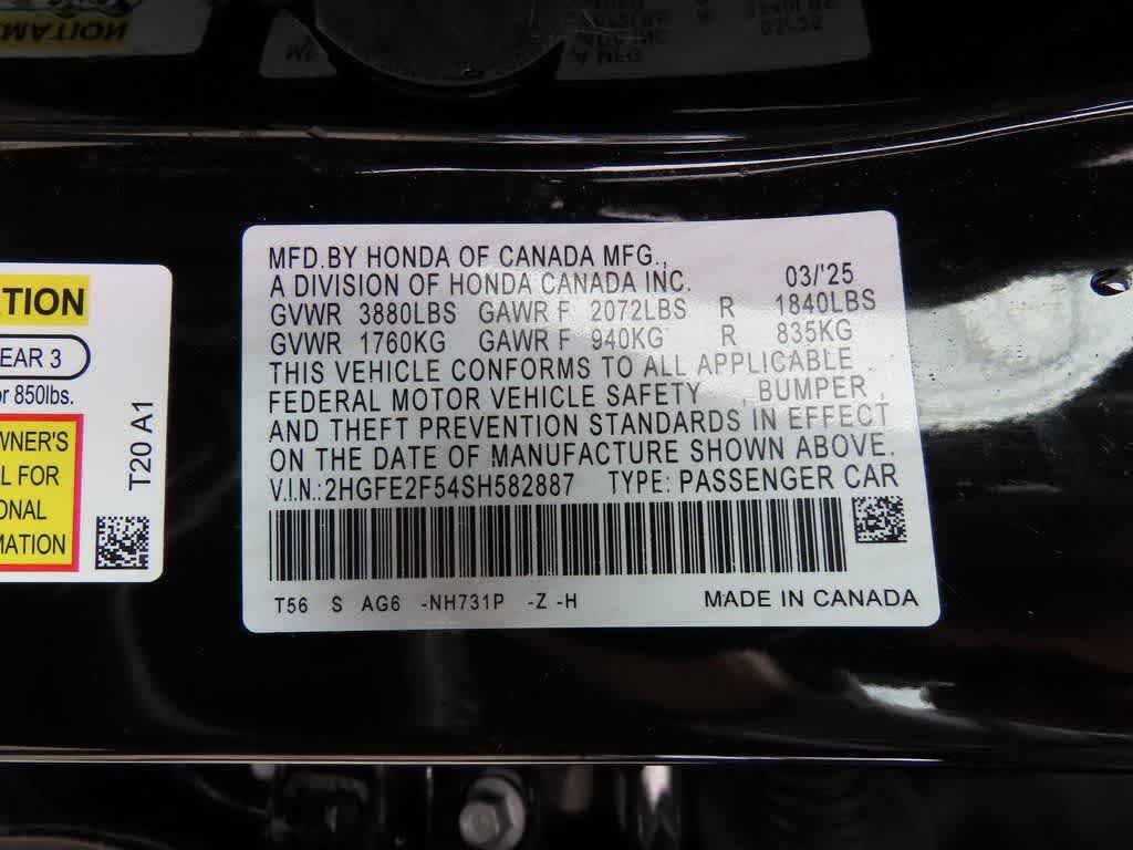 2025 Honda Civic Sport