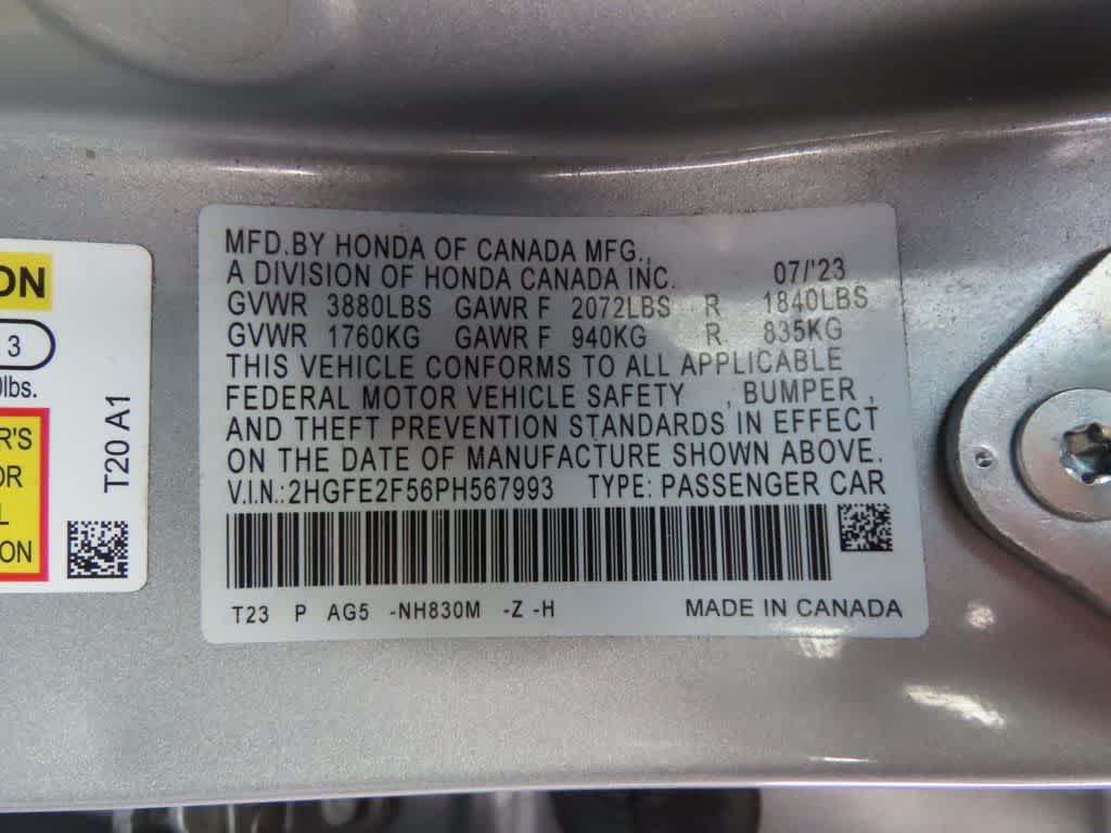 2023 Honda Civic Sport