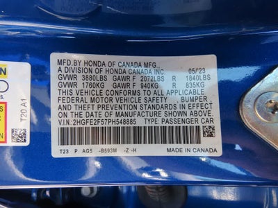 2023 Honda Civic Sport
