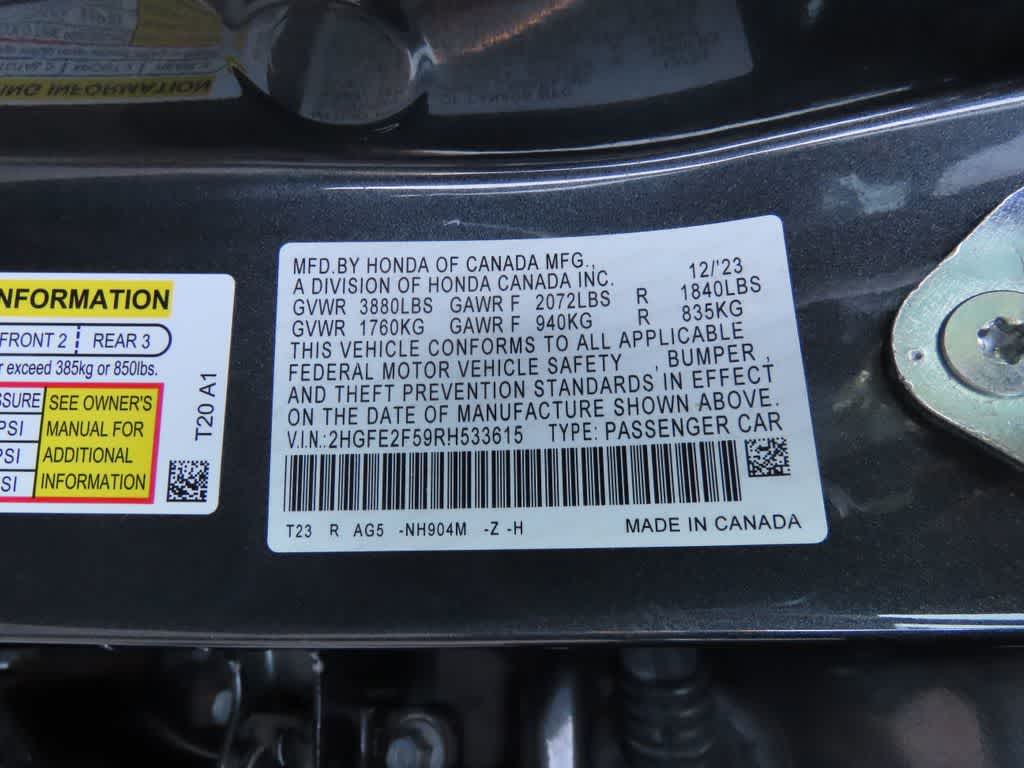 2024 Honda Civic Sport