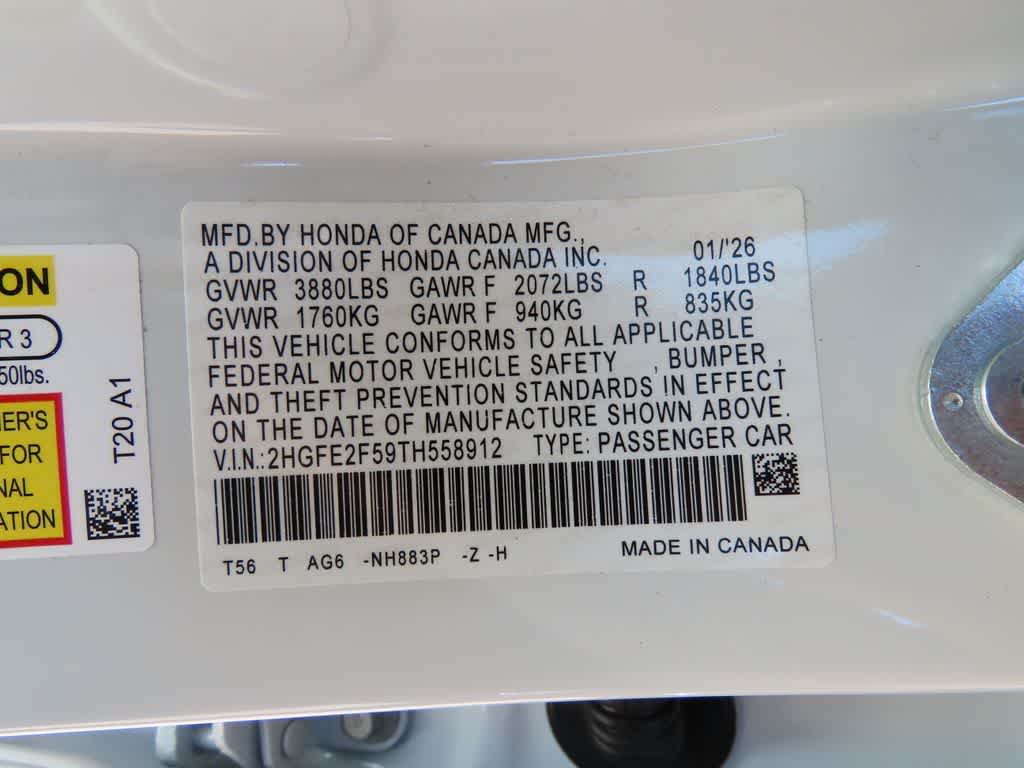 2026 Honda Civic Sport