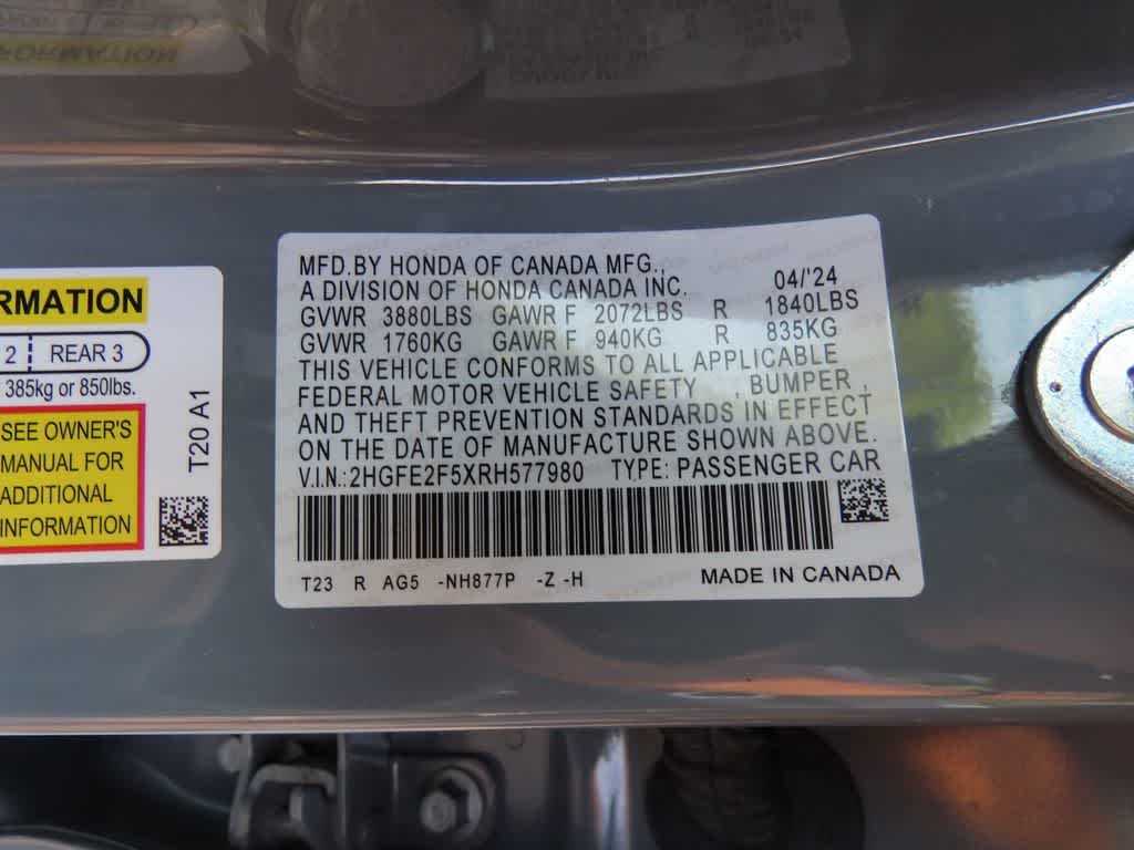 2024 Honda Civic Sport