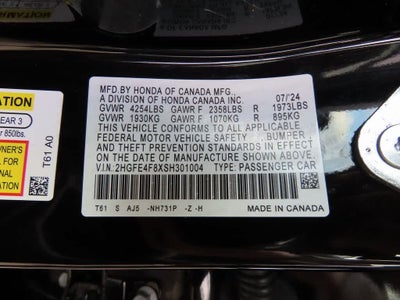 2025 Honda Civic Hybrid Sport Touring
