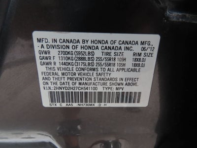 2012 Acura MDX AWD 4dr