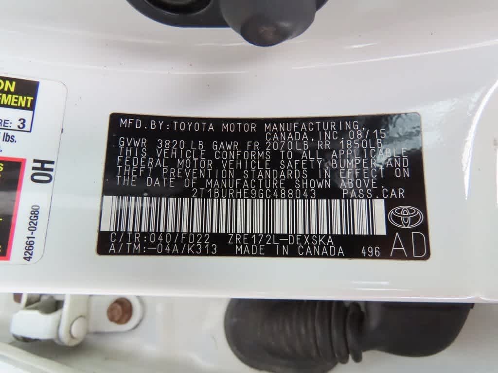 2016 Toyota Corolla S Plus