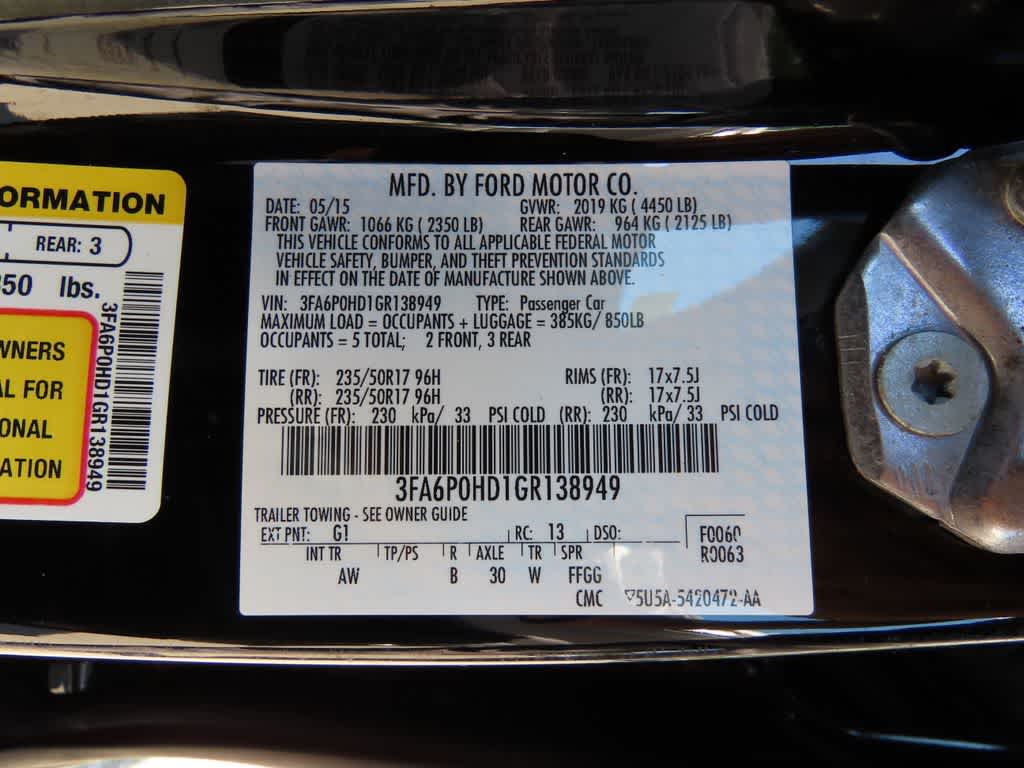 2016 Ford Fusion SE