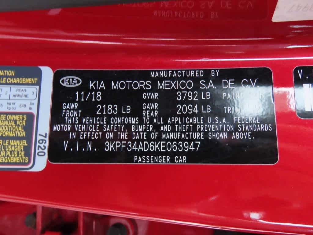 2019 Kia Forte S