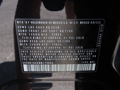 2022 Volkswagen Tiguan SE R-Line Black